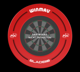 Winmau PDC Dartboard Surround - Rot