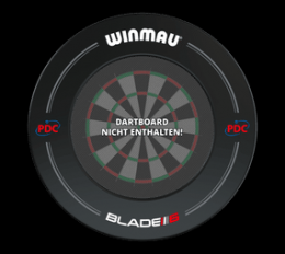 Winmau PDC Dartboard Surround - Schwarz